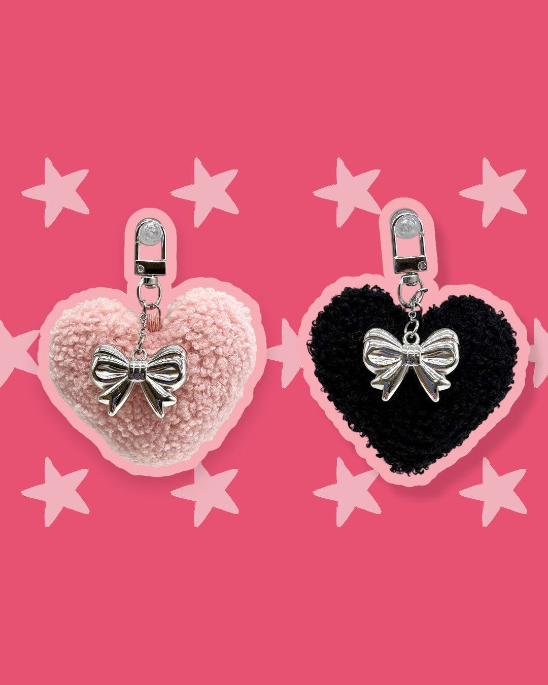 即納】メタルリボンハートチャーム – WOO